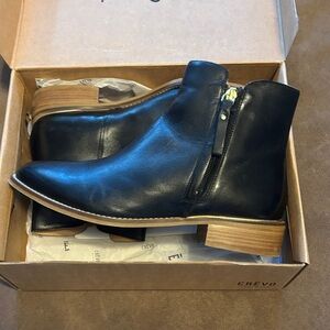 Crevo Women's Black Ankle Boots with Zipper from The Buckle